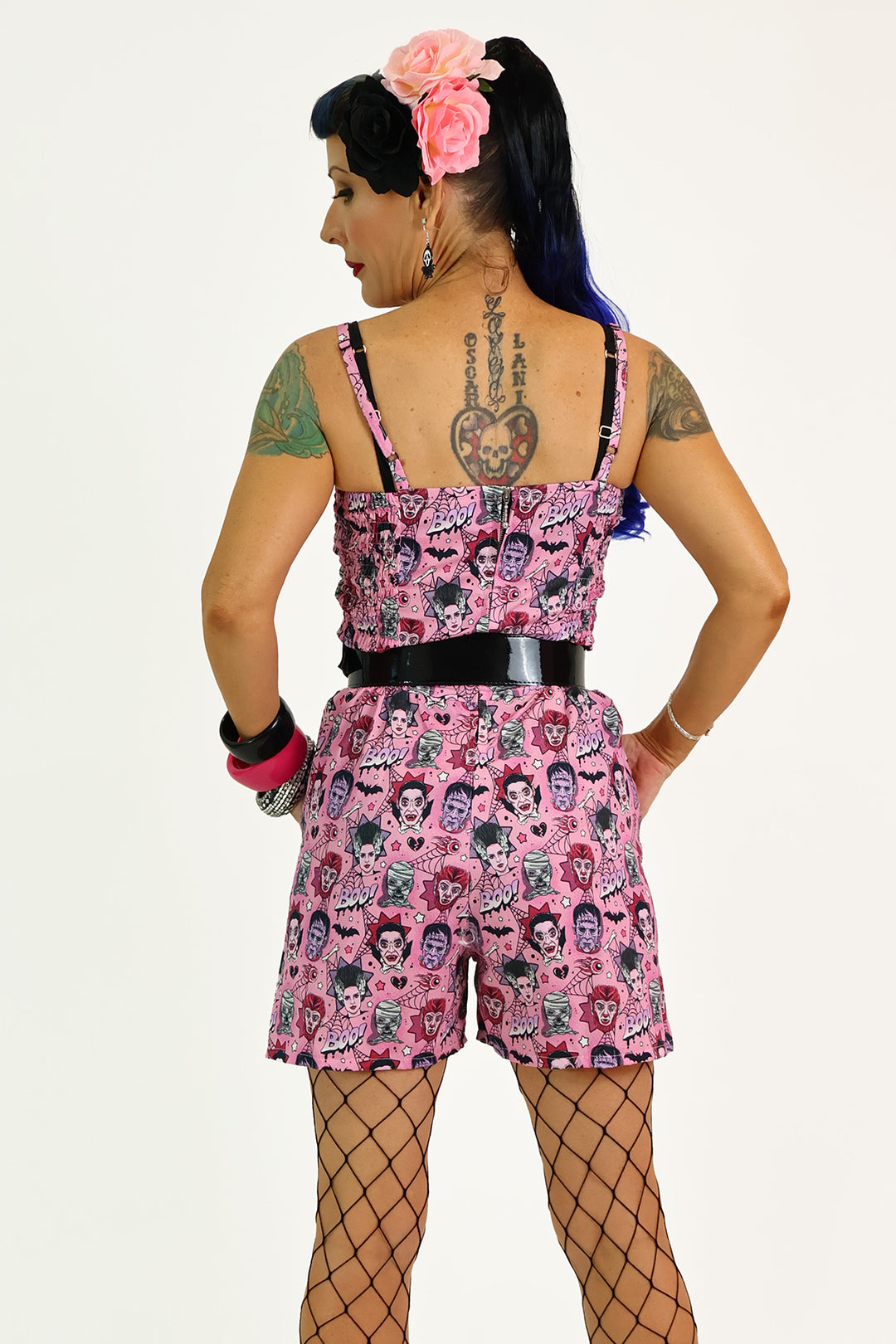 Pink Monster Mash Playsuit