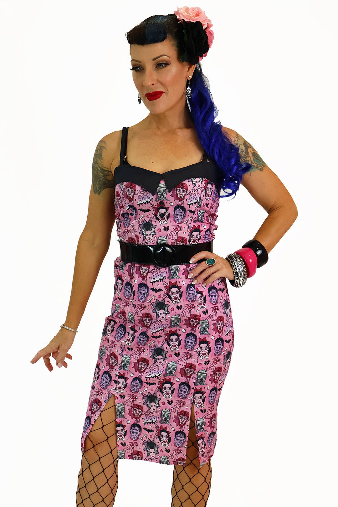 Pink Monster Mash Wiggle Dress