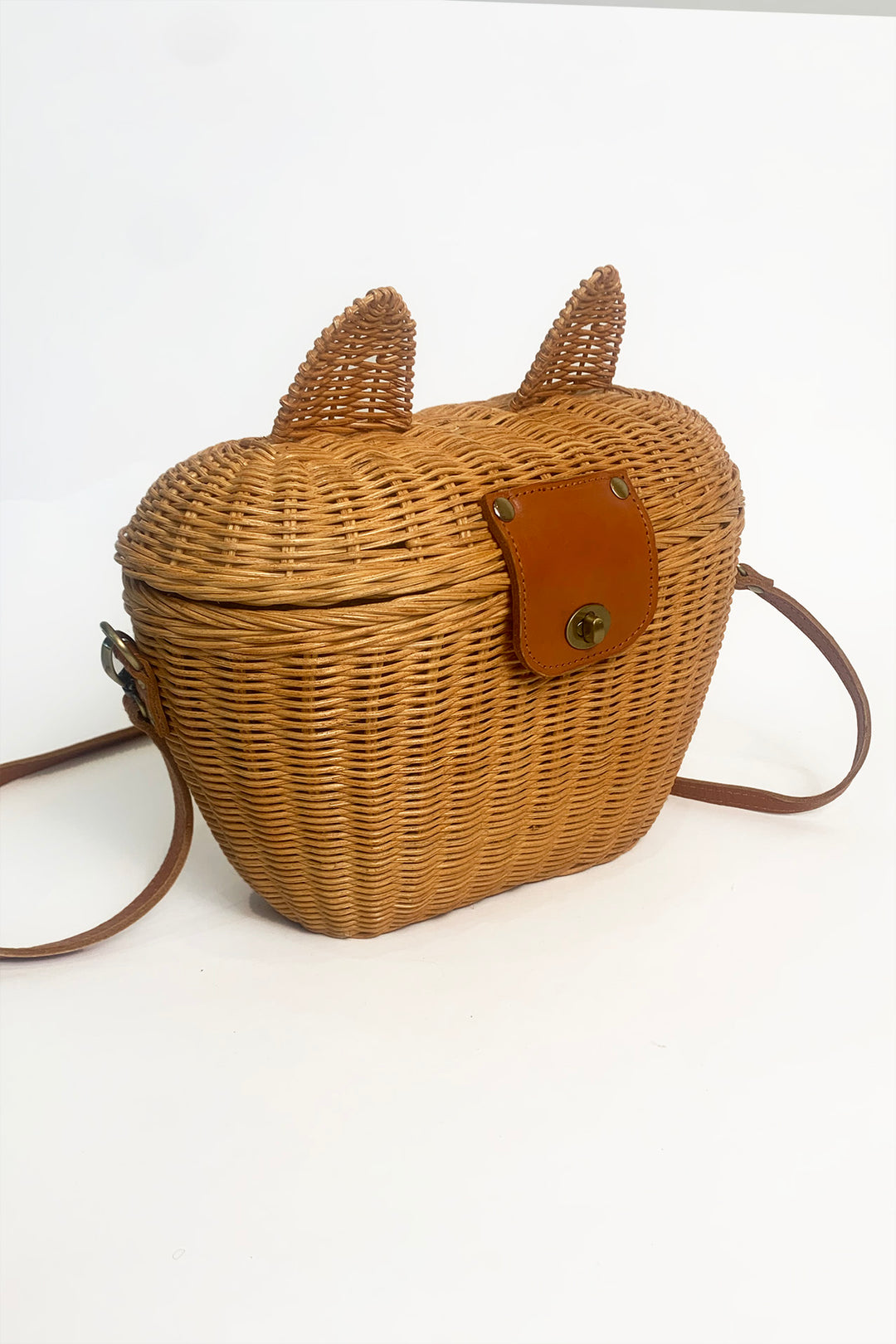 Rattan Kitty Vintage Handbag