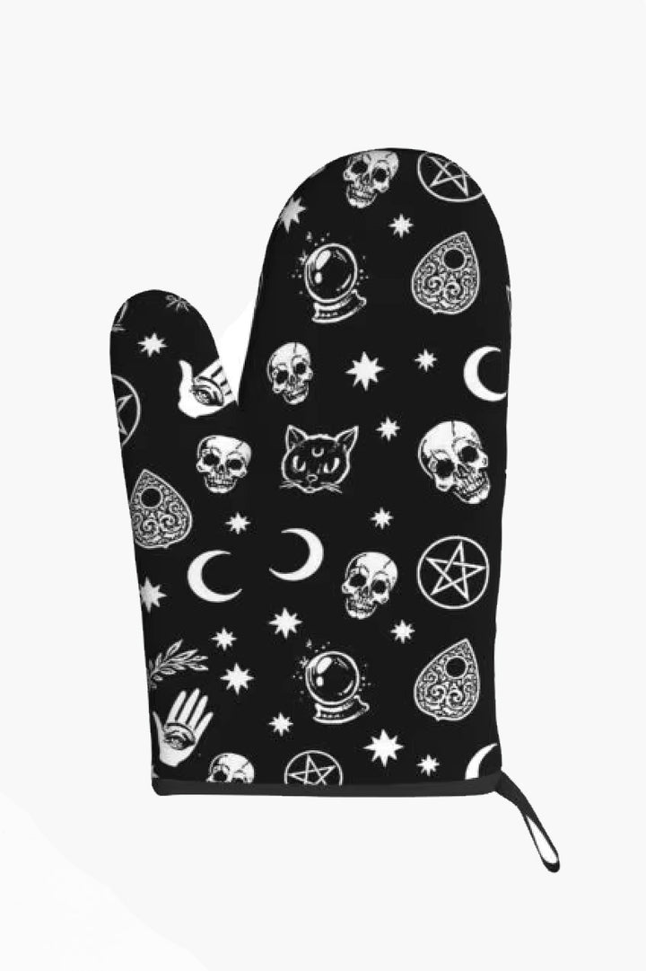 Kitchen Witch Oven Mitt & Pot Holder