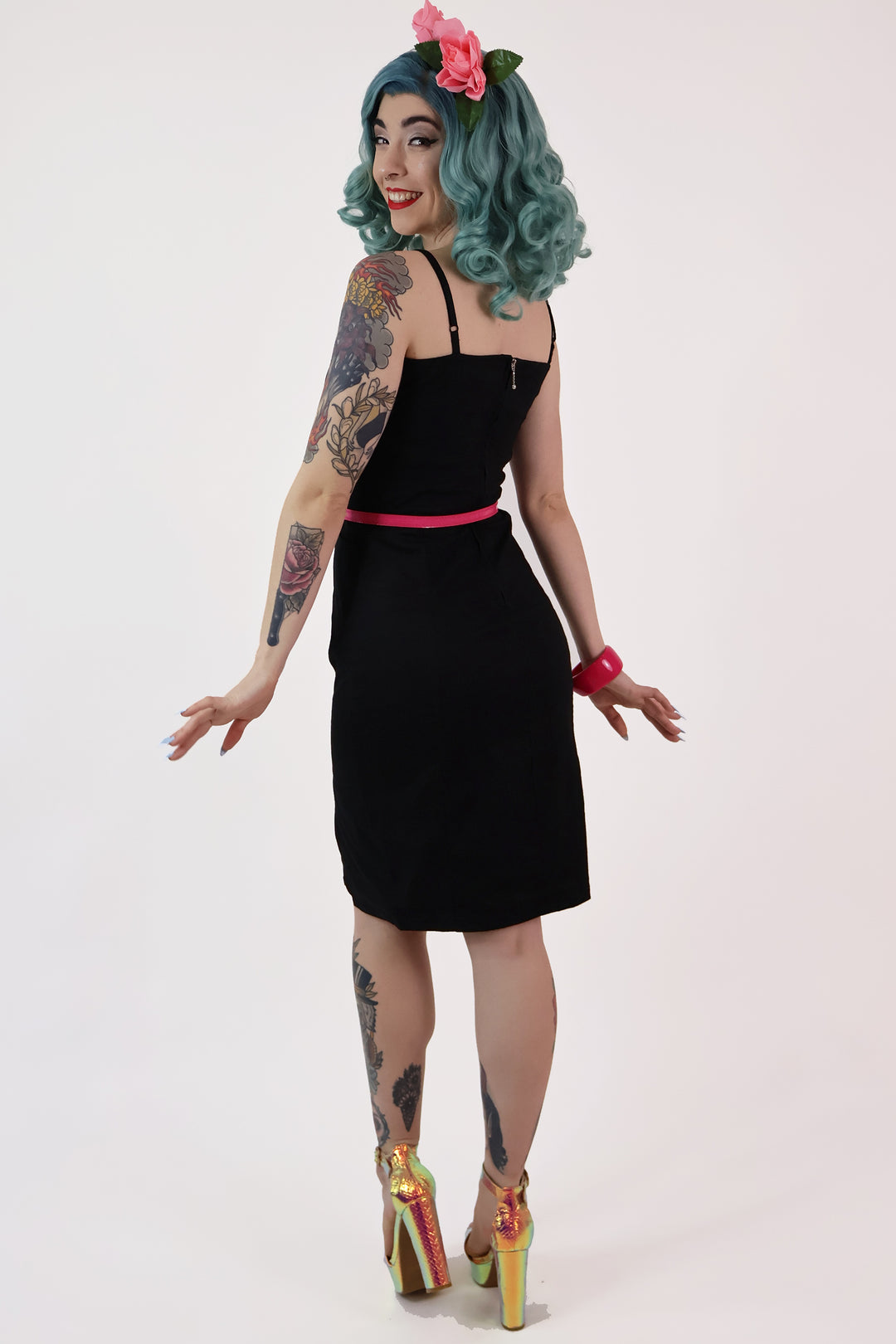 Buffy Black Bat Wiggle Dress