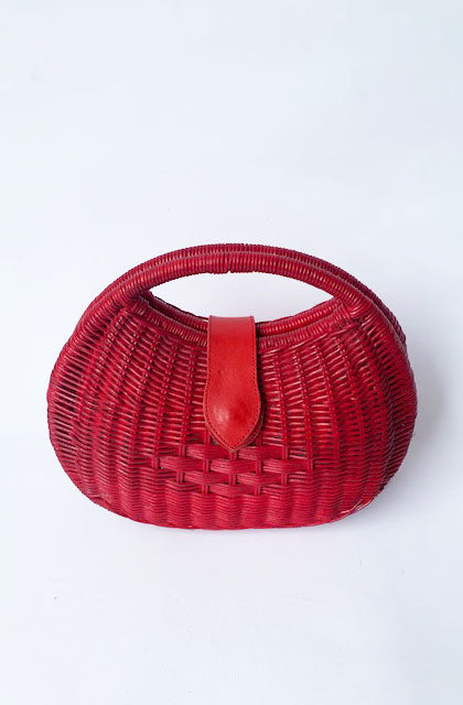 Retro Red Clutch Handbag